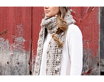 Crochet Scarf Pattern, Crochet Pattern, On the Fringe Crochet Scarf Pattern, Crochet Pattern, Cabled Scarf Pattern, Crochet Patterns, Craft