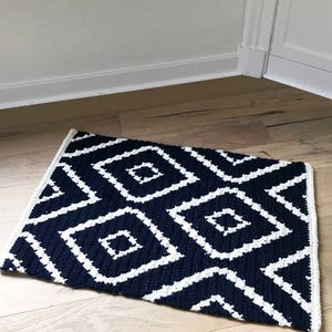 CROCHET PATTERN, Crochet Rug Pattern, Diamond Crochet Rug Pattern, Crochet, Patterns and Tutorials immagine 4