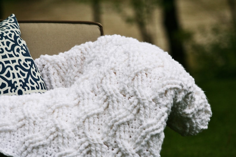 Crochet Afghan Pattern, The Hudson Afghan Pattern, Crochet Pattern, Crochet Afghan Pattern, Cabled Afghan Pattern, Blanket Pattern bild 5