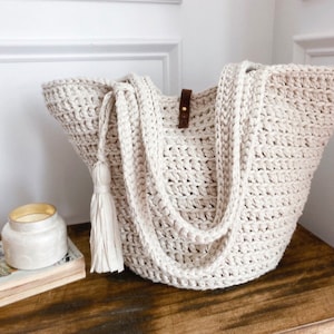 CROCHET PATTERN, The Hayden Crochet Tote, Crochet Bag Pattern, Crochet Pattern, Easy Crochet Bag Pattern, Easy Crochet Pattern, Tote Pattern