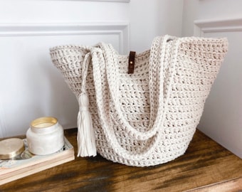 CROCHET PATTERN, The Hayden Crochet Tote, Crochet Bag Pattern, Crochet Pattern, Easy Crochet Bag Pattern, Easy Crochet Pattern, Tote Pattern