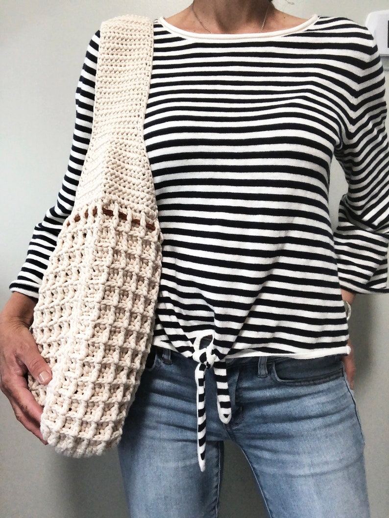 Crochet Bag Pattern, The Waffle Stitch Crochet Bag Pattern, Crochet Bag Pattern, Crochet Pattern, Summer Bag Pattern, Crochet Handbag Patter image 4