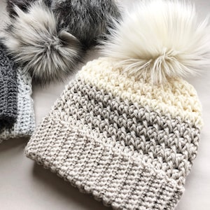 CROCHET PATTERN, The Dani Crochet Beanie Pattern, Double Brim Beanie, Crochet Hat Pattern, Crochet, Craft Supply, Crochet Pattern, Hat image 3