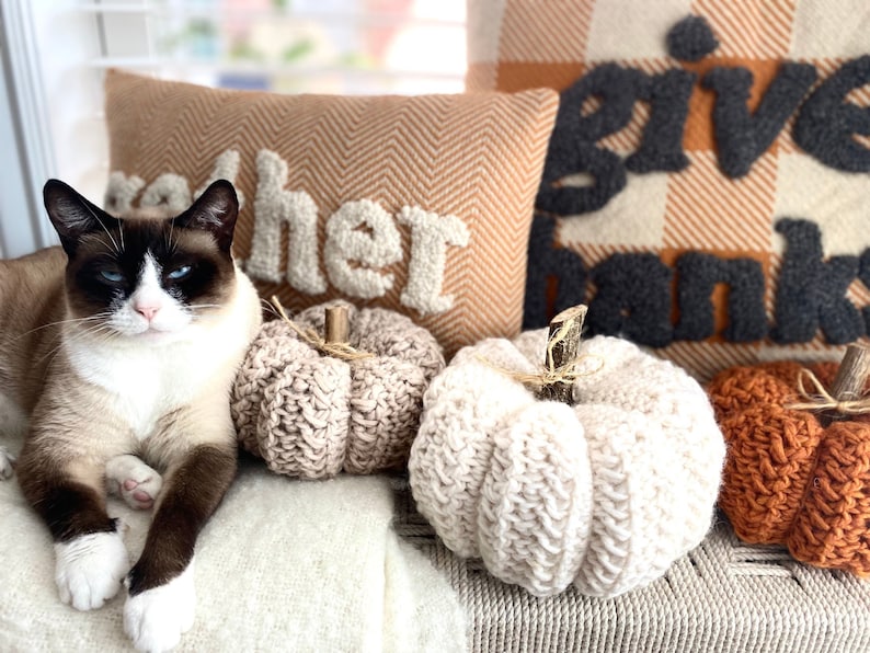 CROCHET PATTERN, The Wheatley Crochet Pumpkin Pattern in Two Sizes, Crochet Pumpkin Pattern, Crochet Pumpkins image 2