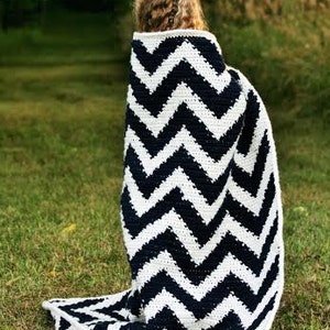 Crochet Pattern, The Cheyenne Chevron Afghan Pattern, Crochet Afghan Pattern, Crochet Chevron Pattern, Crochet Blanket Pattern, image 5