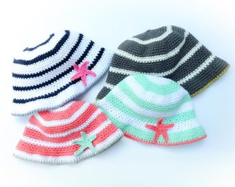 Crochet Pattern, Crochet Sun Hat Pattern, The Starfish Sun Hat Crochet Pattern, Crochet Hat Pattern, Sun Hat Pattern, Crochet Hat Pattern