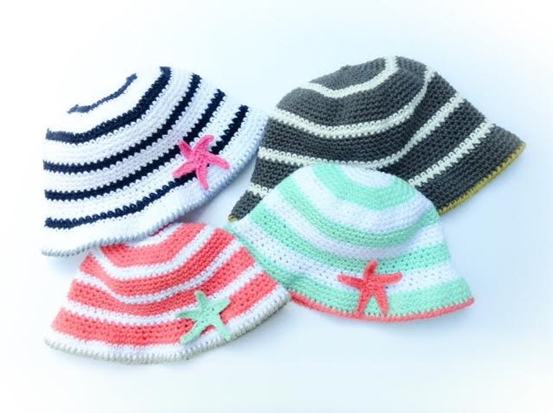 Crochet Pattern, Crochet Sun Hat Pattern, The Starfish Sun Hat Crochet Pattern, Crochet Hat Pattern, Sun Hat Pattern, Crochet Hat Pattern image 4