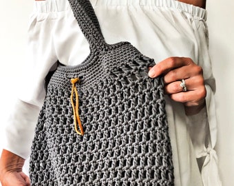 Crochet Pattern, The Edgewater Market Tote, Crochet Bag Pattern, Summer Bag Pattern, Market Bag Pattern, Pattern, Crochet