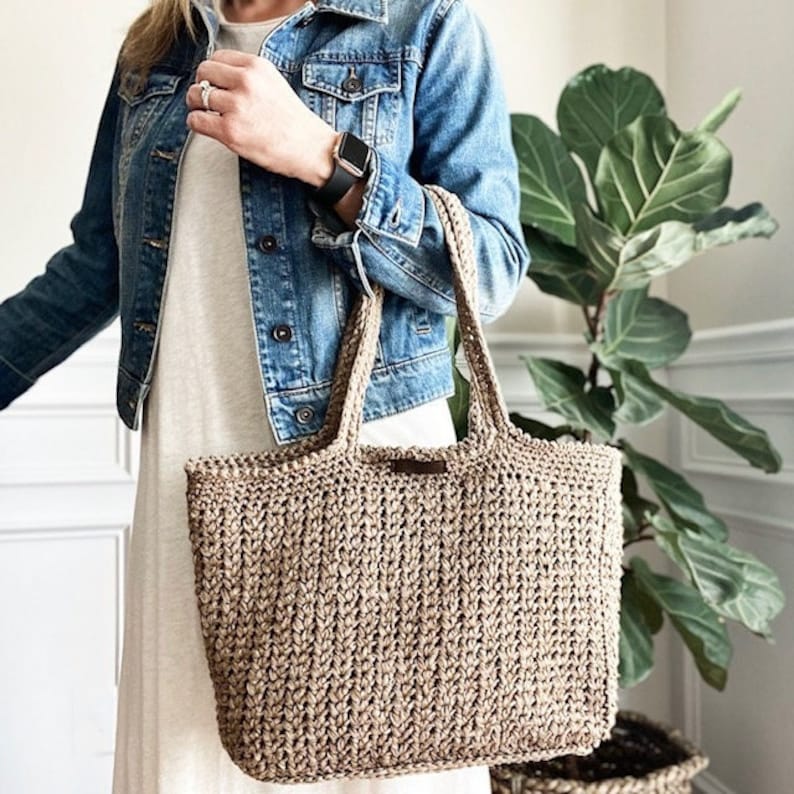 CROCHET PATTERN, The Tessa Crochet Tote, Crochet Bag Pattern, Crochet Pattern image 3