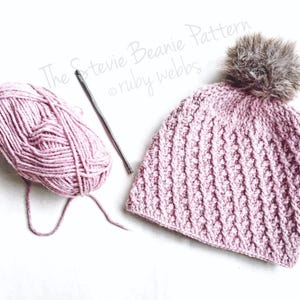 CROCHET PATTERN, The Stevie Crochet Beanie Pattern, Crochet Hat Pattern, Crochet, Craft Supply, DIY Hat Pattern, Hat Pattern