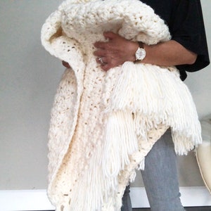 Crochet Afghan Pattern, The Winter Fluff Afghan and Scarf Pattern, Crochet Blanket Pattern, Crochet Scarf Pattern, Crochet Patterns
