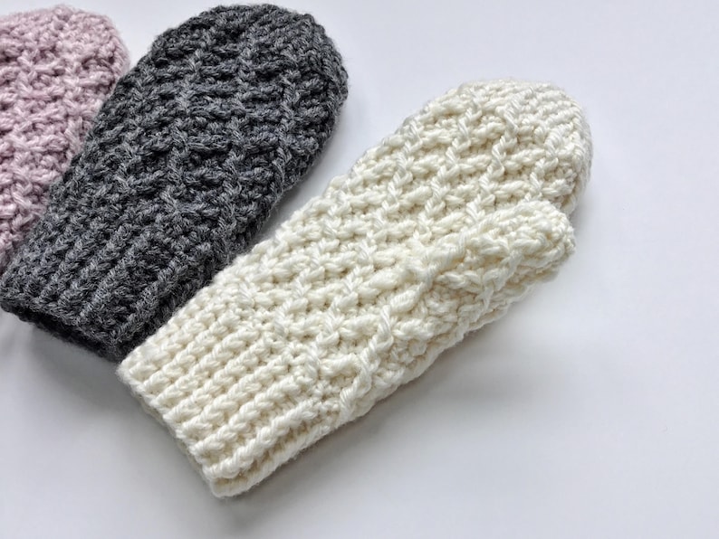 Crochet Pattern, Crochet Mitten Pattern, The Stevie Mittens, Mitten Pattern, Crochet, Mittens, Pattern, Cabled Mitten, Crochet Cables, image 4