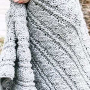 Crochet Afghan Pattern, the Gray Skies Afghan, Crochet Blanket Pattern ...