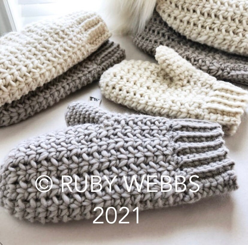 CROCHET PATTERN BUNDLE the Remy Hat and Mitten Patterns Etsy Canada