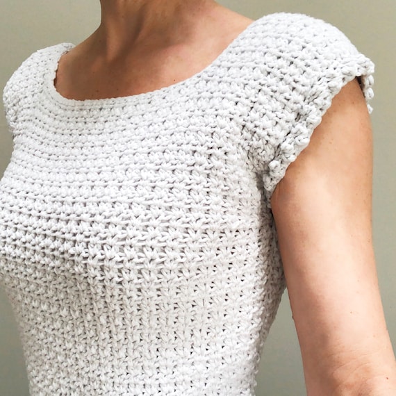 CROCHET PATTERN, the Josephine Top, Crochet Sweater Pattern, Easy