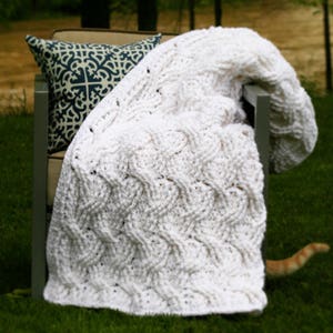 Crochet Afghan Pattern, The Hudson Afghan Pattern, Crochet Pattern, Crochet Afghan Pattern, Cabled Afghan Pattern, Blanket Pattern bild 3