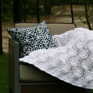Crochet Afghan Pattern, The Hudson Afghan Pattern, Crochet Pattern, Crochet Afghan Pattern, Cabled Afghan Pattern, Blanket Pattern bild 4
