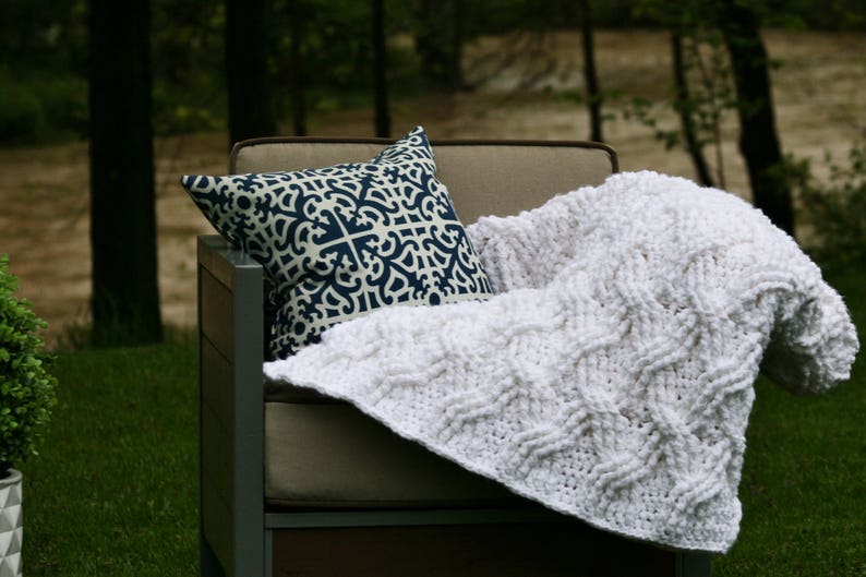Crochet Afghan Pattern, The Hudson Afghan Pattern, Crochet Pattern, Crochet Afghan Pattern, Cabled Afghan Pattern, Blanket Pattern bild 4