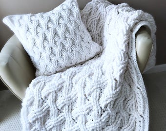 Crochet Afghan Pattern, The Hudson Afghan Pattern, Crochet Pattern, Crochet Afghan Pattern, Cabled Afghan Pattern, Blanket Pattern