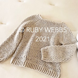 Bowen Top-Down Crochet Sweater Pattern, Women's DK Yarn (PDF Pattern) image 6