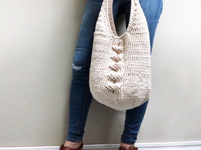 Crochet Bag Pattern, The Campbell Crochet Bag Pattern, Crochet Bag Pattern, Crochet Pattern, Summer Bag Pattern, Crochet Handbag Patter immagine 6