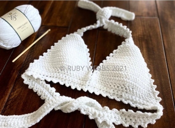 Crochet Bralette PDF Pattern Sahara Bralette Crochet Bikini Top