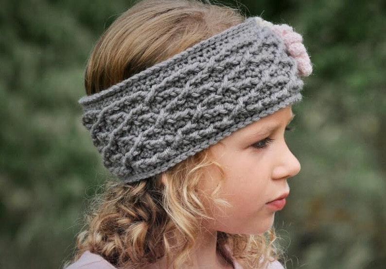 Crochet Headband Pattern, Crochet Pattern, The Carys Cabled Headband Pattern, Crochet Pattern, Crochet Earwarmer Pattern, Pattern, Crochet image 1