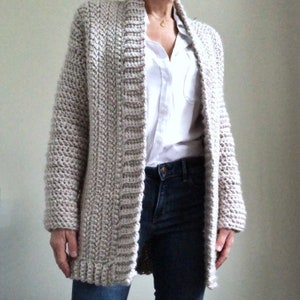 CROCHET PATTERN the Chrislyn Cardigan Sweater Pattern | Etsy Canada