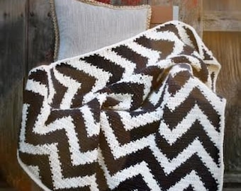 Crochet Pattern, The Cheyenne Chevron Afghan Pattern, Crochet Afghan Pattern, Crochet Chevron Pattern, Crochet Blanket Pattern,