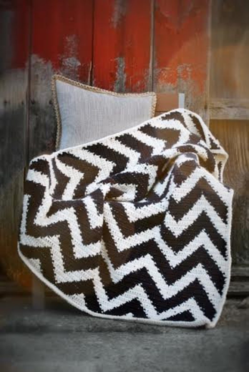 Crochet Pattern, The Cheyenne Chevron Afghan Pattern, Crochet Afghan Pattern, Crochet Chevron Pattern, Crochet Blanket Pattern, image 2
