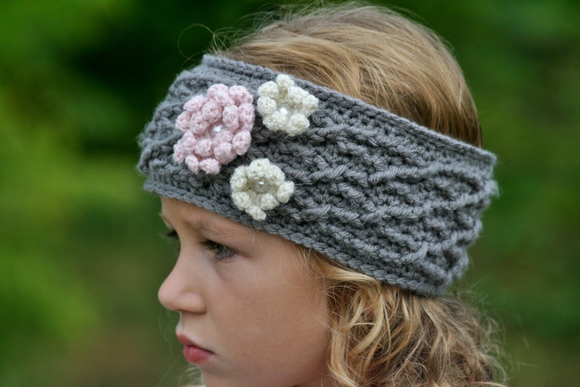 Crochet Headband Pattern Crochet Pattern the Carys Cabled - Etsy