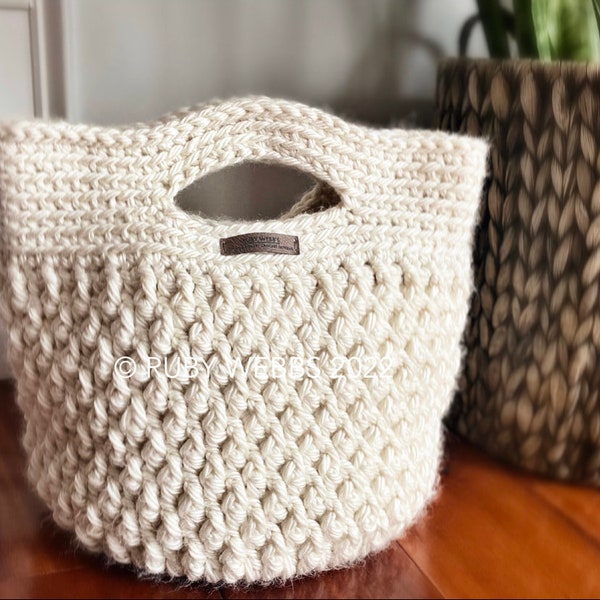 CROCHET PATTERN, The Tory Crochet Bucket Tote, Crochet Tote Pattern, Bucket Bag Pattern, Crochet, Pattern