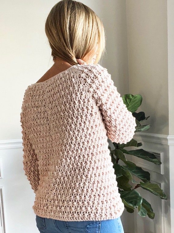 CROCHET Pattern-the Lark Sweater 2/3, 4/5, 6/7, 8/9, 10/12, 14/16