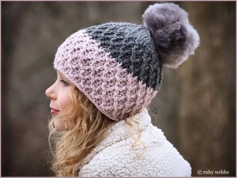 CROCHET PATTERN BUNDLE, Stevie Hat and Mitten Crochet Patterns, Two Patterns, Crochet Pattern Set, Stevie Beanie and Mitten Patterns image 4