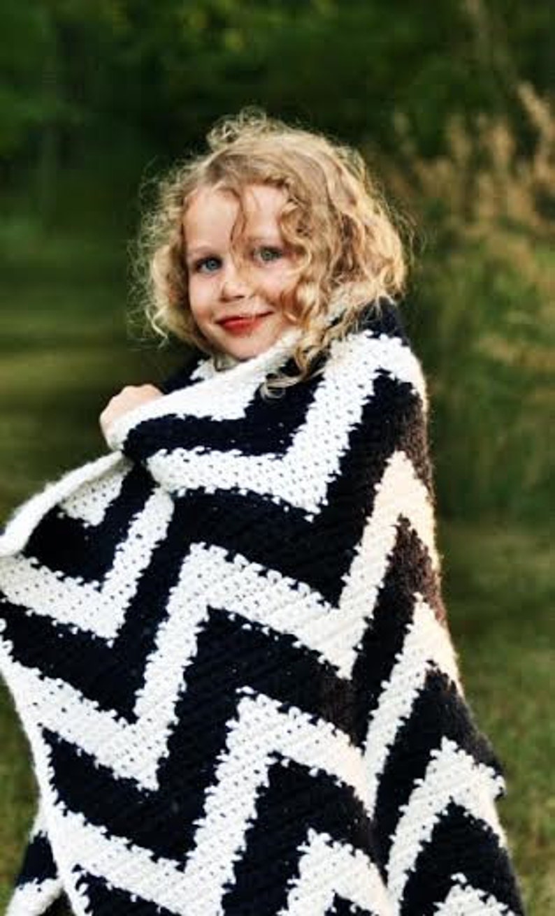 Crochet Pattern, The Cheyenne Chevron Afghan Pattern, Crochet Afghan Pattern, Crochet Chevron Pattern, Crochet Blanket Pattern, image 3