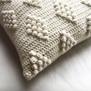 CROCHET PATTERN, Diamonds in the Puff Pillow Pattern, Crochet Pillow Pattern, Pattern, Crochet, Pattern, Pillow Pattern, Pillows Patterns image 4