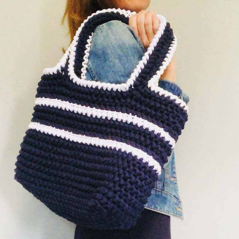 CROCHET PATTERN, The Oceana Crochet Tote, Crochet Pattern, Easy Bag Pattern, Beach Bag Pattern, Crochet Bag Pattern, Crochet Tote Pattern image 4