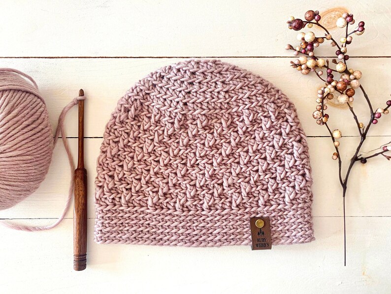 CROCHET PATTERN, The Autumn Woods Crochet Beanie Pattern, Crochet Hat Pattern, Crochet Pattern image 3