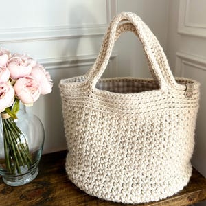 Crochet Bag Pattern with LINER, VIDEOS INCLUDED, Everlyn Crochet Bag Pattern with Fabric Liner, Crochet and Sewing Pattern