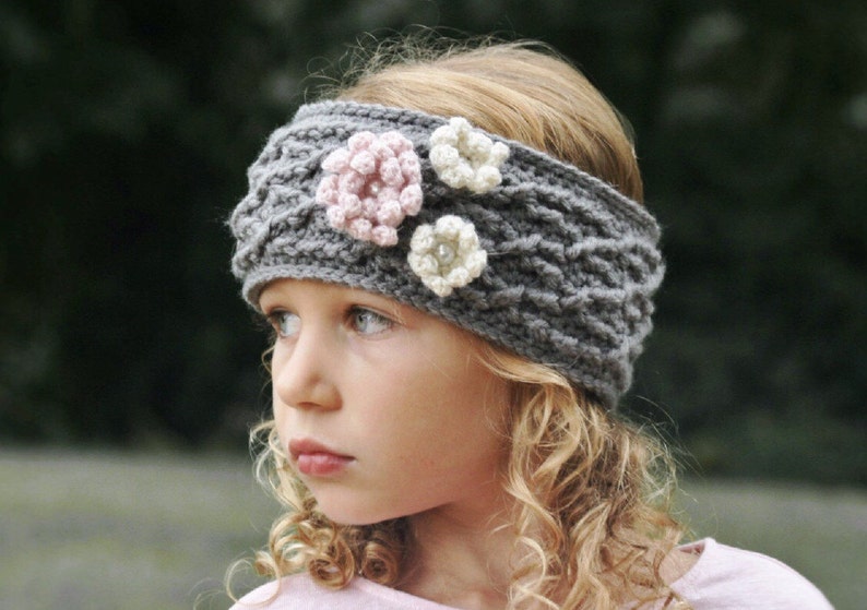 Crochet Headband Pattern, Crochet Pattern, The Carys Cabled Headband Pattern, Crochet Pattern, Crochet Earwarmer Pattern, Pattern, Crochet image 2