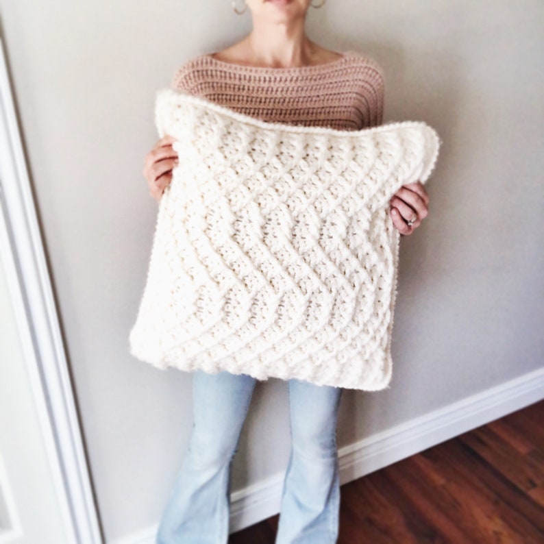 Crochet Blanket and Pillow Patterns The Sweet Slumbers Pillow Etsy