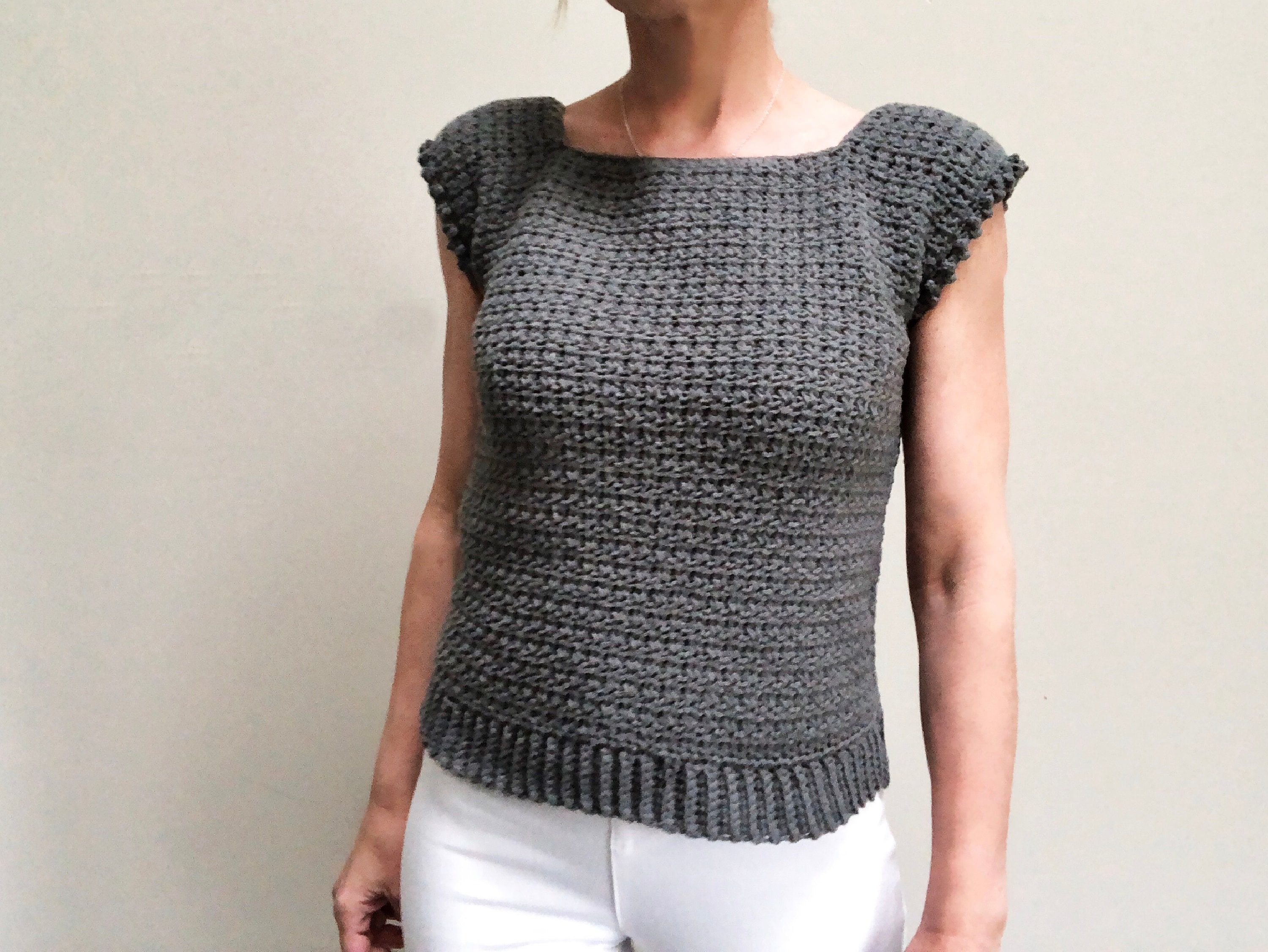 CROCHET PATTERN, the Josephine Top, Crochet Sweater Pattern, Easy