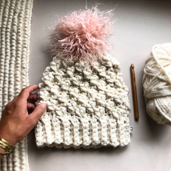 CROCHET PATTERN, The Everest Crochet Beanie Pattern, Crochet Hat Pattern, Crochet, Craft Supply, DIY Hat Pattern, Hat Pattern