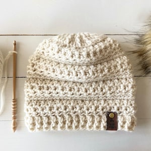 CROCHET PATTERN with YouTube tutorial, The Bodie Top-down Beanie Pattern, Crochet Hat Pattern, Crochet Beanie Pattern