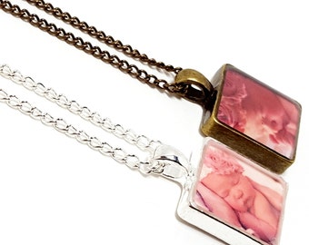 Photo Necklace. Create Your Own. Photo Pendant. Photography Jewelry. Personalized Photo Jewelry. Photo Gifts For Mom. Mother's Day. Photo