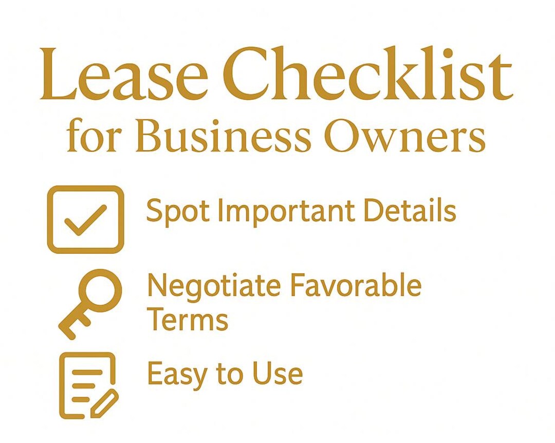 Lease Checklist.pdf Commercial Lease Checklist for Business Owners | Retail and Office ...