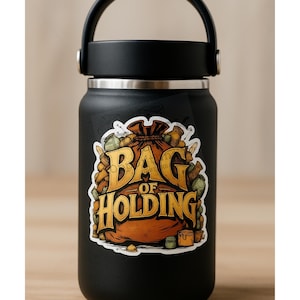 Bag Of Holding Sticker - 3 inch vinyl sticker, dungeons and dragons, fantasy RPG, TTRPG sticker