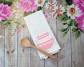 Pyrex Pink Gooseberry Stacking Bowl Tea Towel