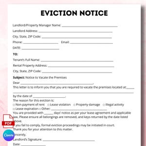 eviction notice, eviction apartment, vacate premises, notice vacate letter, rental eviction, eviction letter, notice vacate property form