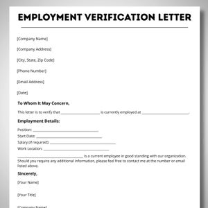 Employment Verification, Verification Letter, employment letter, verify employment, salary confirmation, confirm wages, verify salary,